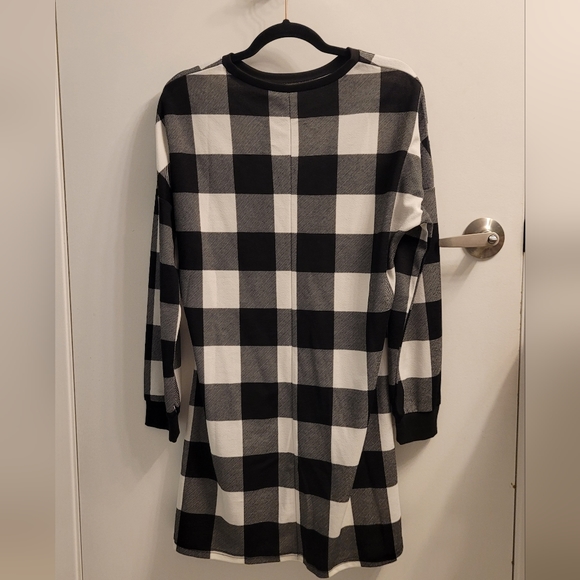 Gingham knee-length dress - Picture 2 of 2